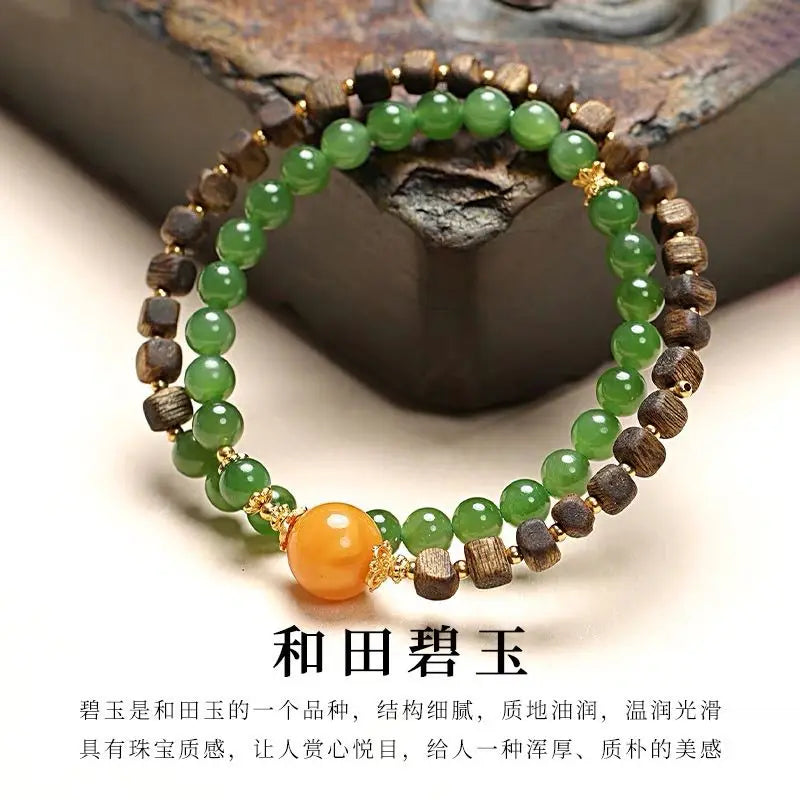 Agarwood Sugar Cube Bracelet for Women