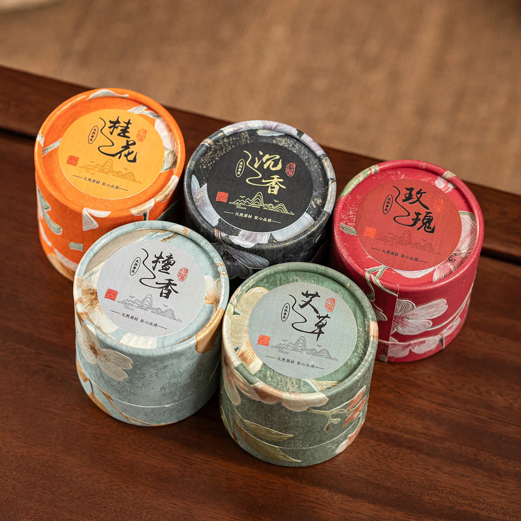 48Pcs Incense Coils with Rose, Osmanthus, Mugwort, Sandalwood, and Agarwood Scents, 4-Hour Burning Time, Indoor Floral Fragrance, Air Purification, Long-Lasting Fragrance