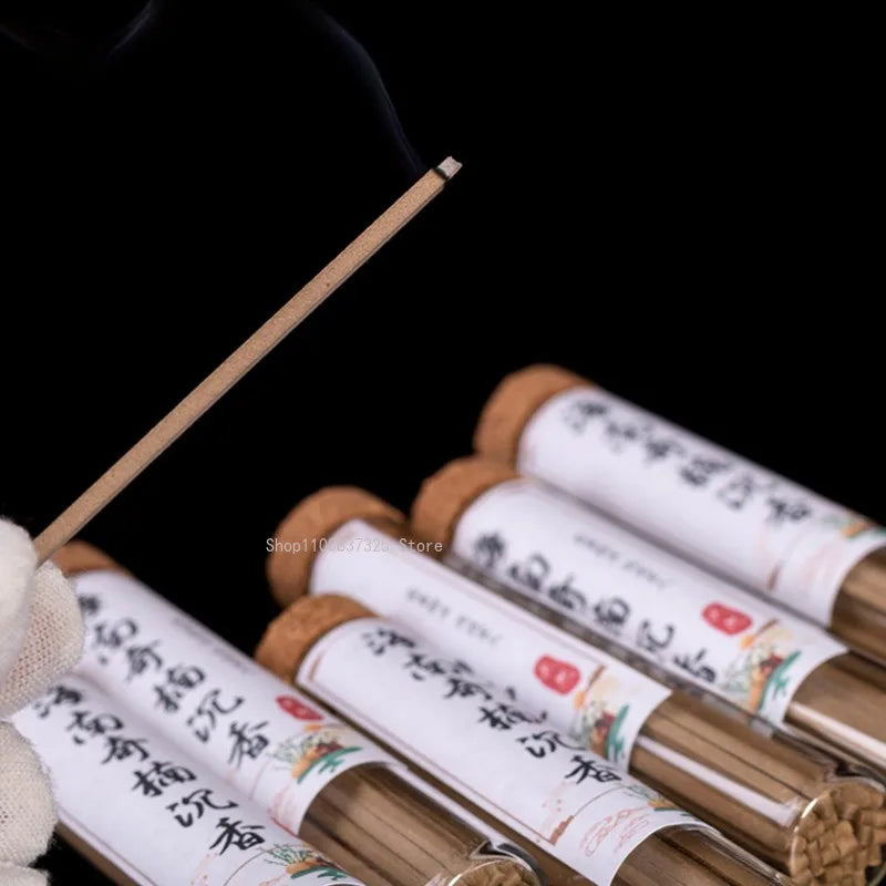 10g Hainan Qinan Agarwood Non-stick Powder Incense Stick Household Indoor/bedroom/soothing Sleep/air Purification Aromatherapy