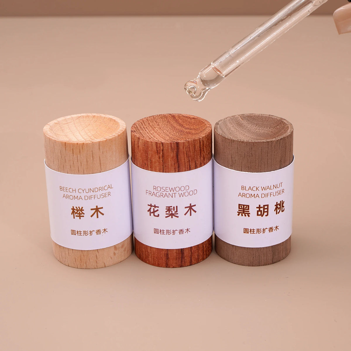 1-4Pcs Natural Wooden Essential Oil Diffuser Refreshing Sleep Long-lasting Expanded Fragrant Wood Slowly Volatile Wood Ornaments